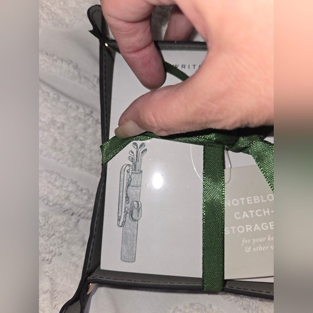 Write Your Story Golf Noteblock And Catch-all Tray Christmas Gift NIP - Picture 3 of 9